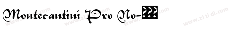 Montecantini Pro No字体转换